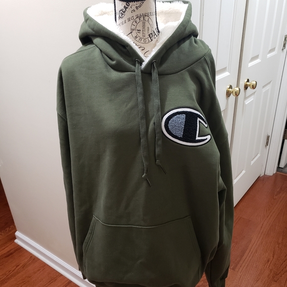 champion hoodie with fur